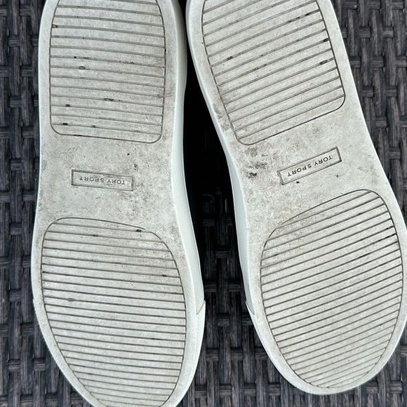 Tory Burch Black and White Velcro Sneakers - Picture 9 of 10